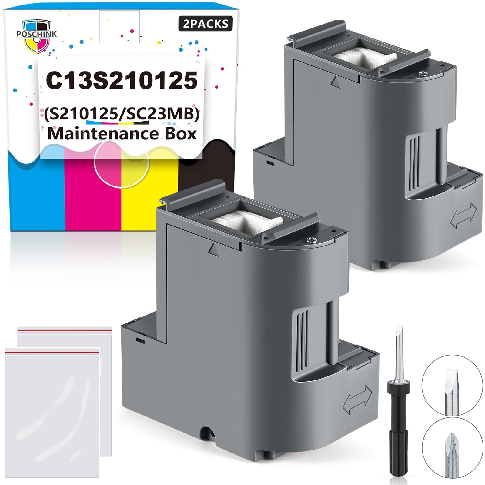 Amazon.com: Poschink C13S210125 Ink Maintenance Box (S210125