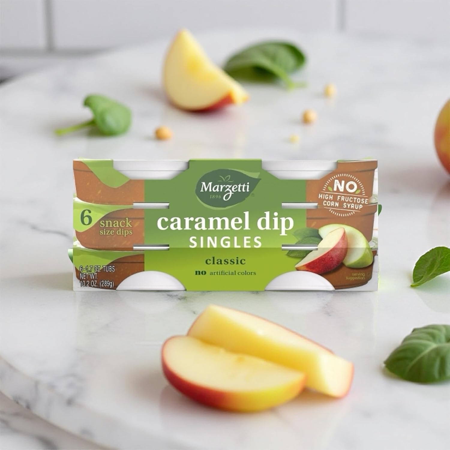 Marzetti Dip Singles, 6 Per Pack, 12 Packs Per Case (72 Total) (72 Packs, Caramel)