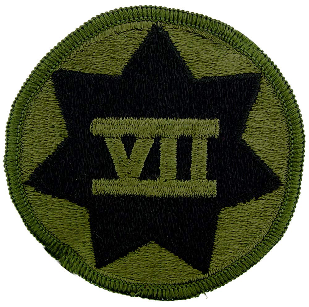 United States Army 7th Corps Patch, with Iron-On Adhesive