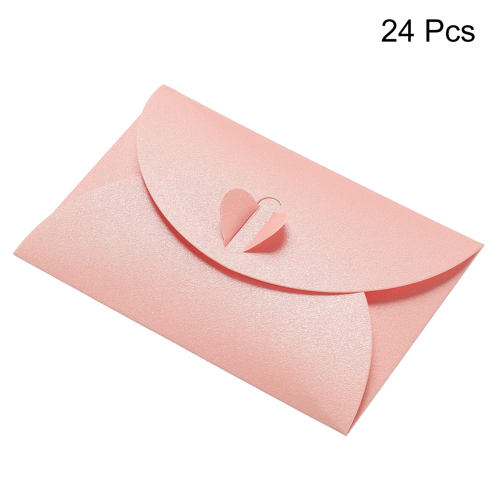 Blank Gift Cards 40 Pack Mini Kraft Envelopes With Heart Clasp - 4.1x2 ...