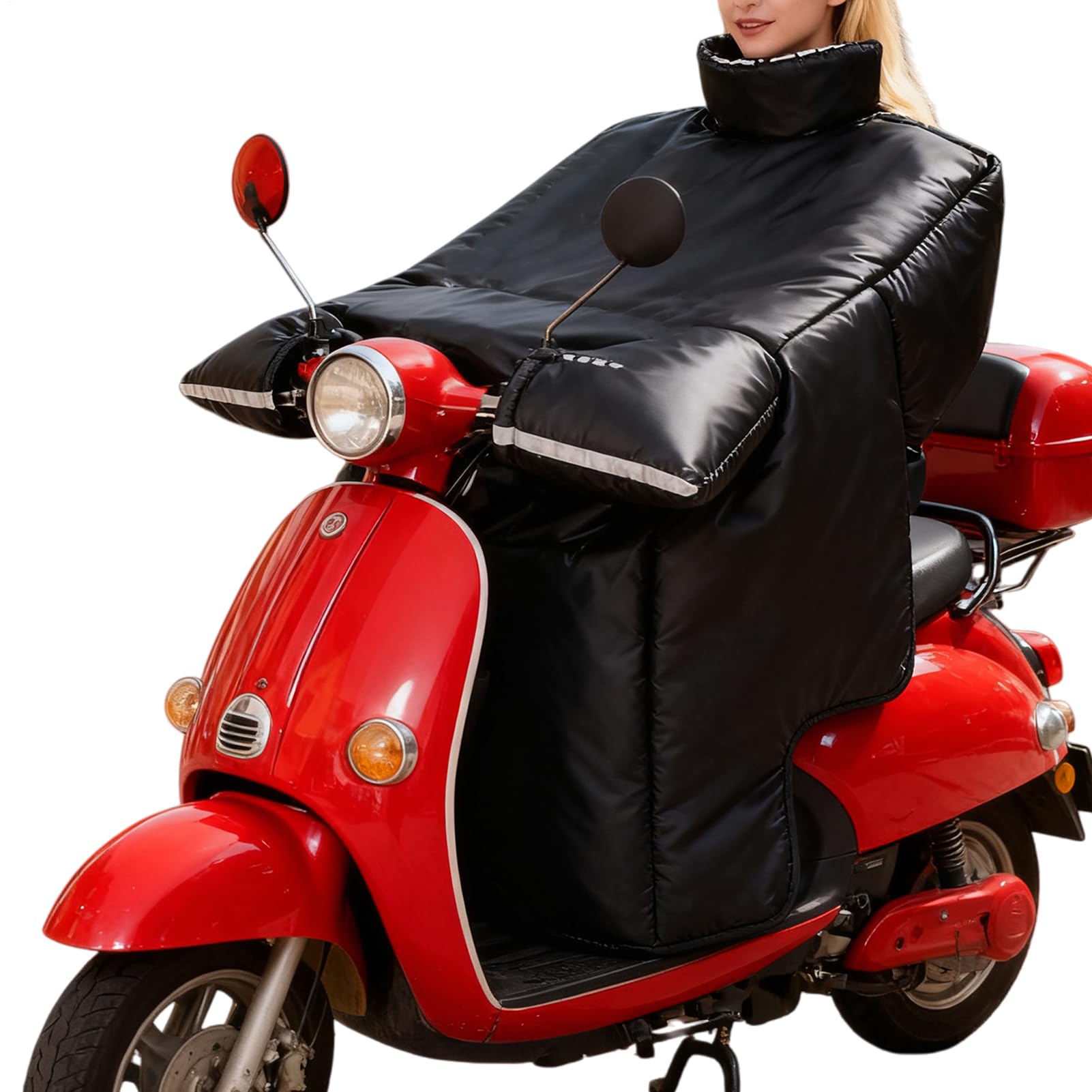 Protector De Delantal para Piernas De Scooter Manta Impermeable Gruesa