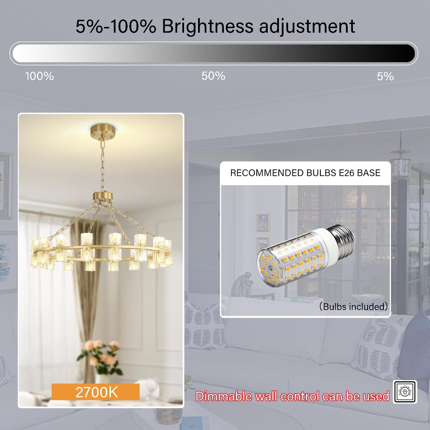 D32 Gold Wagon Wheel Chandeliers 32-Lights Modern Round Chandelier Crystal Chandeliers for Dining Room,Living Room Vintage Chandelier for Foyer Hallway