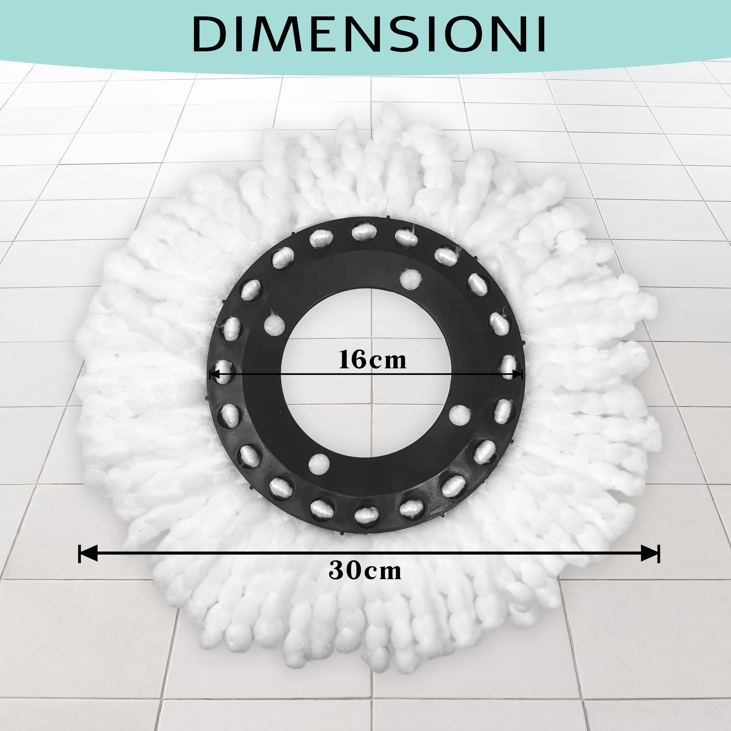 Testina Di Ricambio Per Rotante EasyWring Testine A 1 Serbatoio Con Rotazione In Microfibra Cucina Domestica 89094901