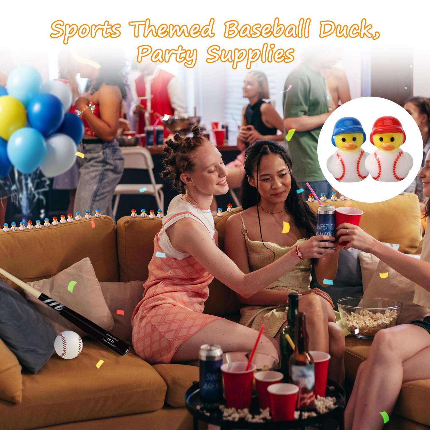 Lyreh 50pcs Miniature Baseball Resin Duck - Image 3