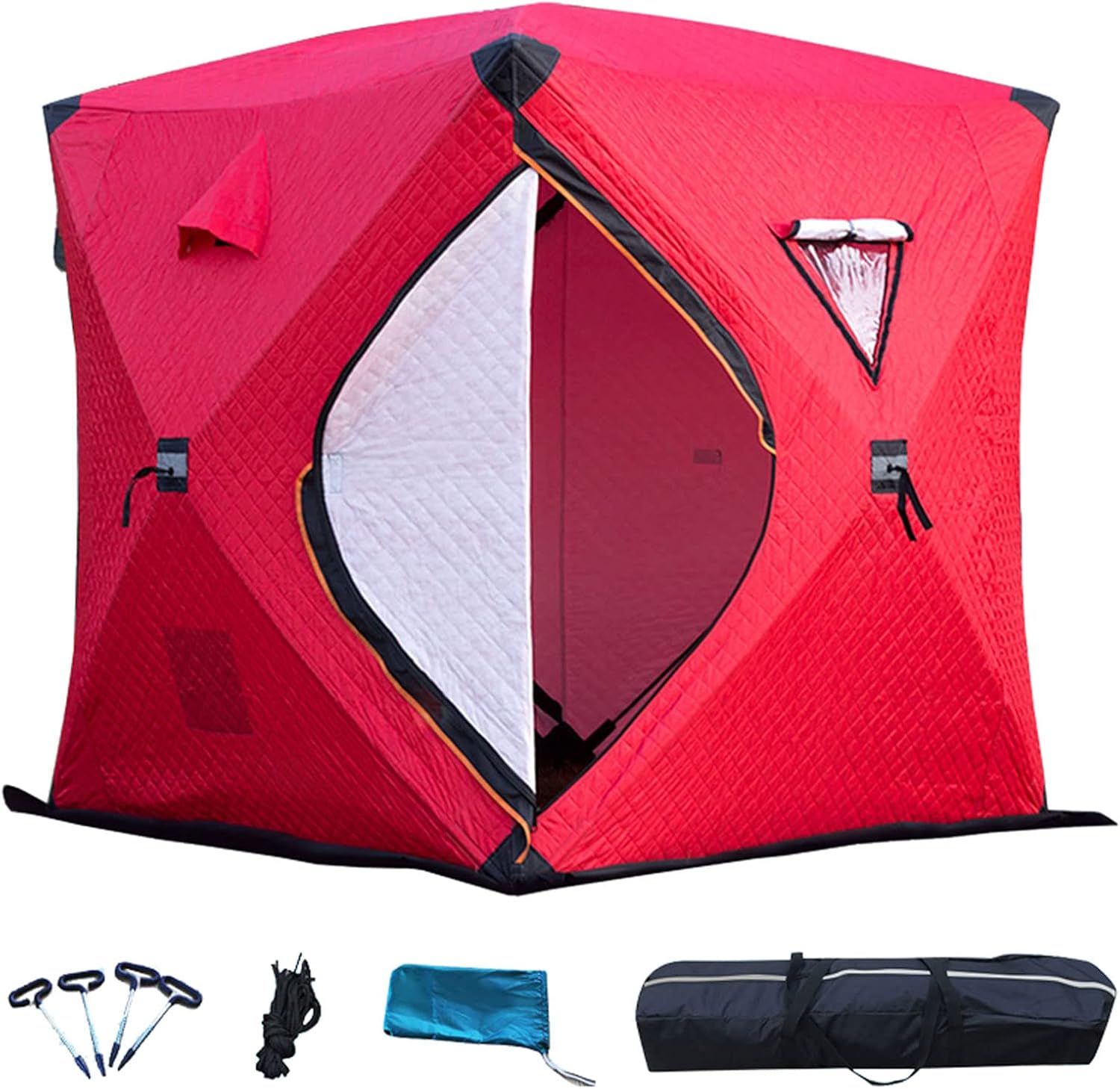 GLLDS Ice Fishing Tent Waterproof PopUp 3 to 4 Person Ice