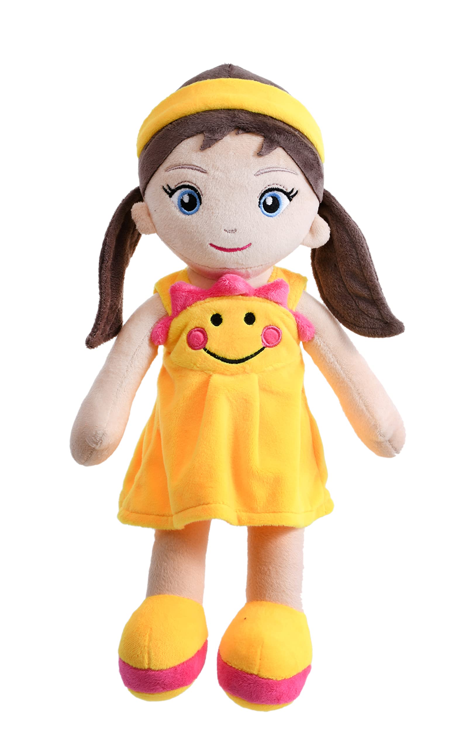 Mirada Cute Yellow Huggable Sunshine Girl Gudiya/Doll Soft Toy for 