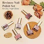Nail Polish Set, Regular Quick Dry Nail Polish Non Toxic No Gel Fast Dry Classic Neutral Color for Women Salon DIY Nails Art 6 Colors