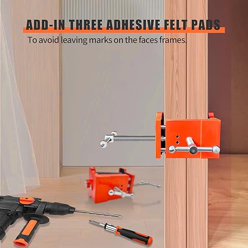 Miniatura 7 de Paquete de 2 abrazaderas profesionales de gabinete para instalar gabinetes y herramientas de instalación de gabinetes o abrazaderas de gabinete y