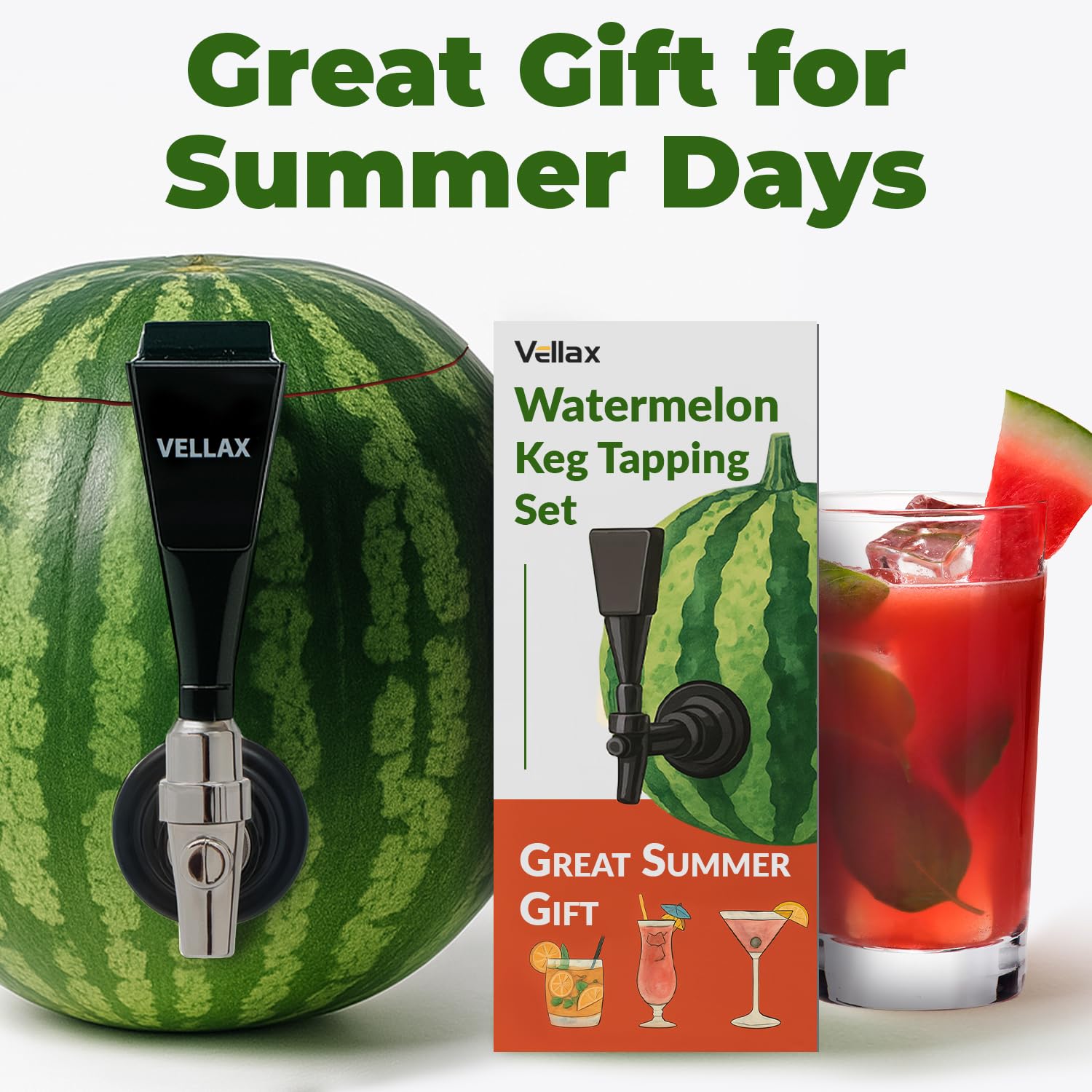 Kit de grifo de sandía, kit dispensador de bebidas con kit de grifo de barril de frutas, grifo de calabaza, kit de extracción de núcleos y herramienta, grifo de bricolaje, grifo - para cerveza, jugo