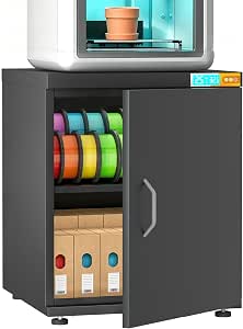 3D Printer Stand with Dehumidifier & Filament Storage Cabinet