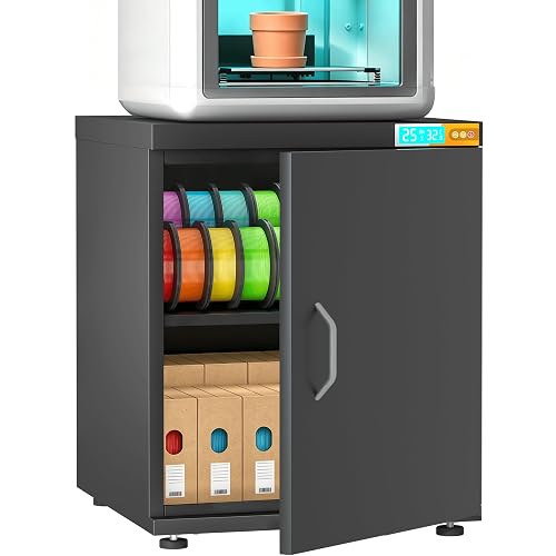 3D Printer Stand with Dehumidifier & Filament Storage Cabinet