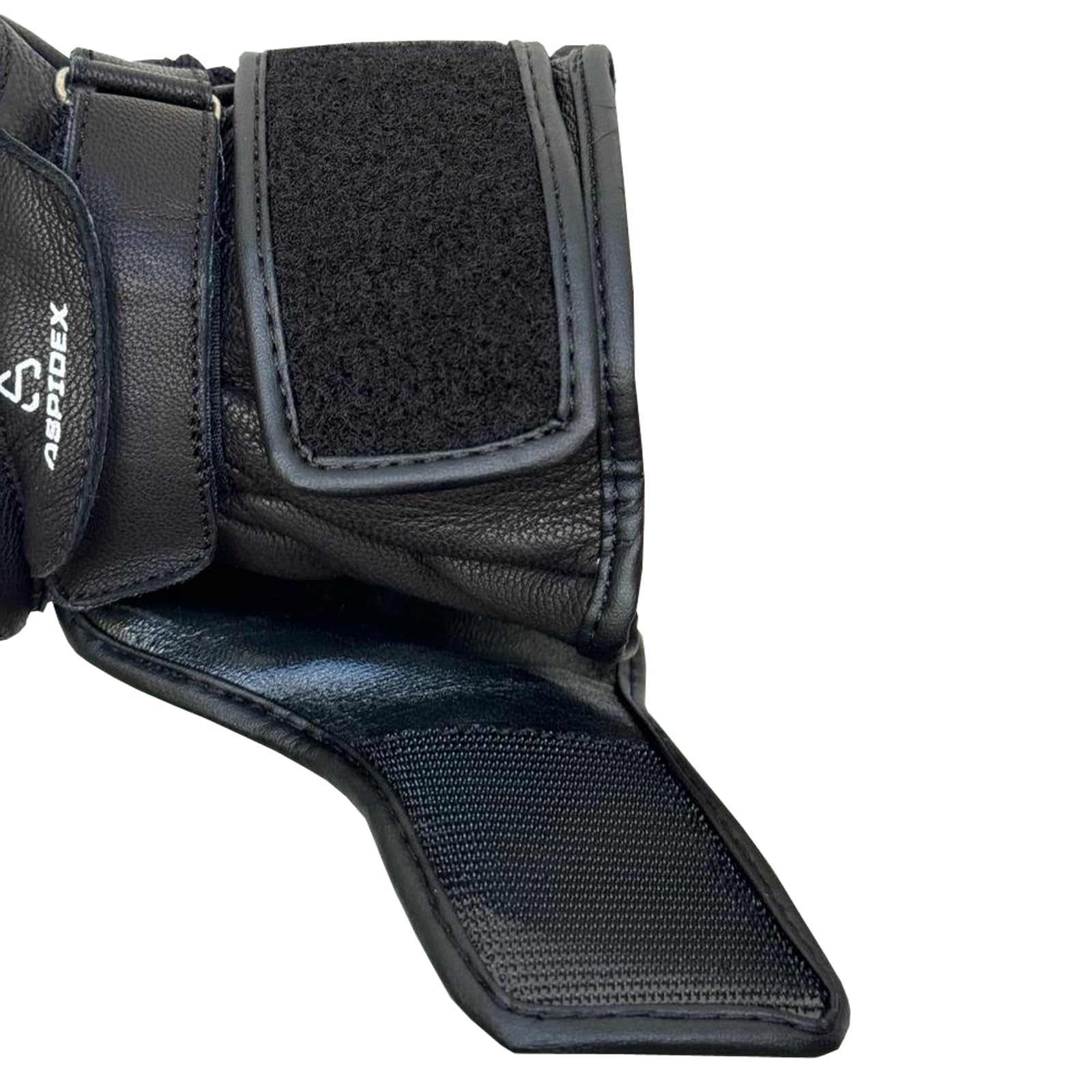 Guanti da moto da corsa in pelle da uomo Guanti sportivi protettivi per motociclisti Nero