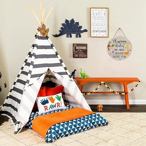 Miniatura 6 de Playroom Rules - Letrero decorativo para puerta con texto en inglés Be Nice Share Have Fun, letrero de puerta de guardería para bebé y niño pequeño,