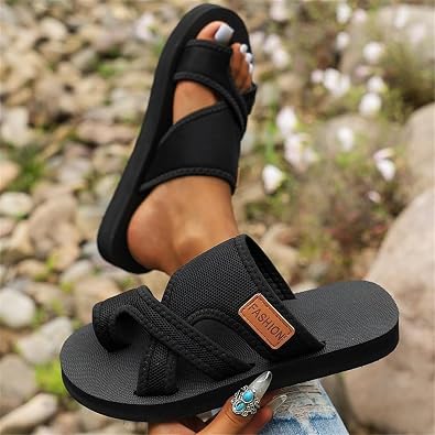 Women's Slide Sandals Soft Cork Footbed Summer toe loop Comfort Arch Support Indoor Thick Bottom Bathroom Vacation Beach Comfortable Casual Breathable Mesh Slippers Open Toe Post Thong Sandals