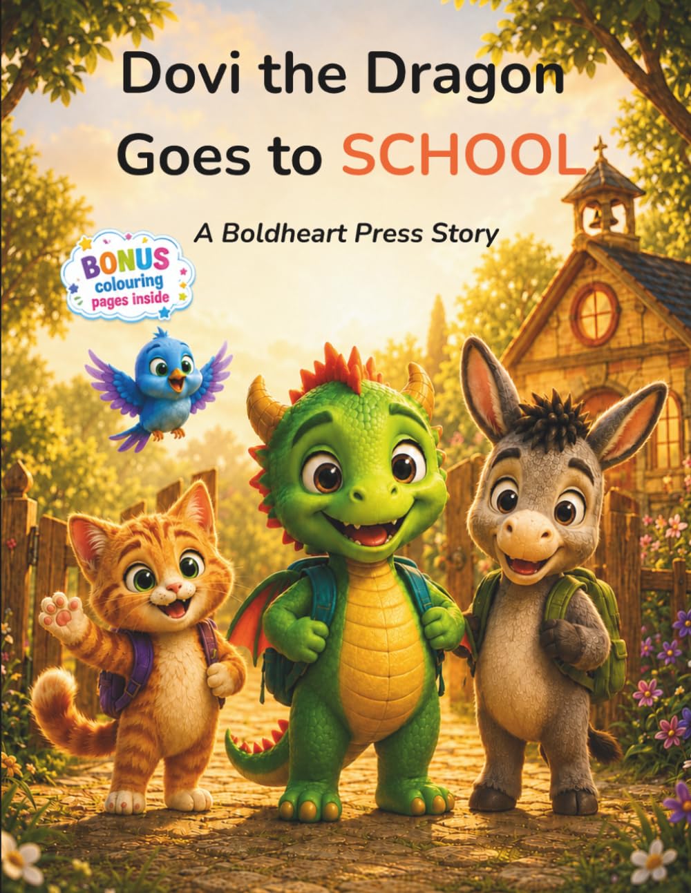Dovi the Dragon Goes to SCHOOL: A Children's Story & Activity Book on Friendship & Confidence