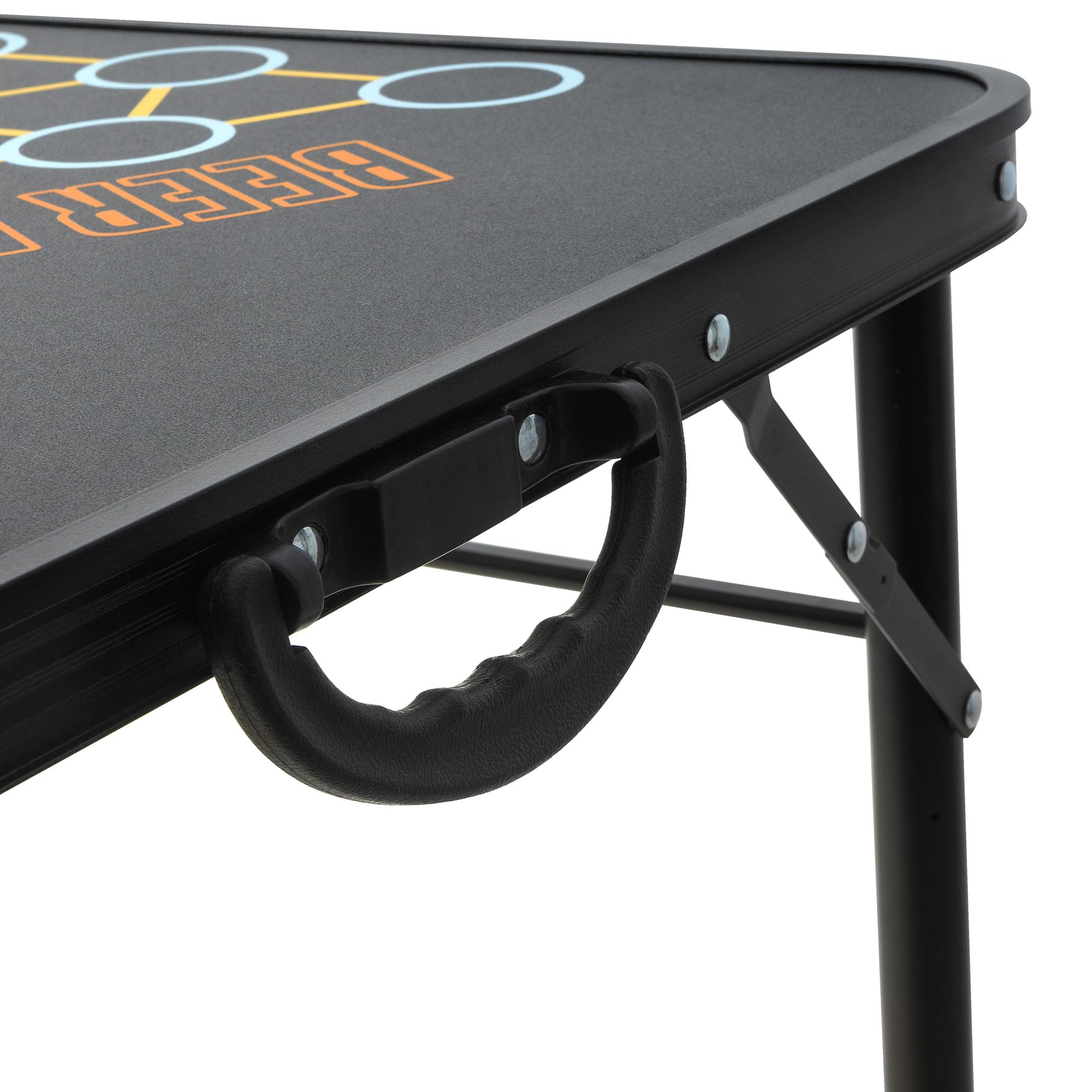 CampFeuer Bierpong Tisch | Klappbarer 6 in 1 Multigame Tisch inkl. 106-teiliges Zubehörset | Beer Pong Spiel für Rage Cage, Schnapspong & Partyspiele | Trinkspiel für Erwachsene | Partygame