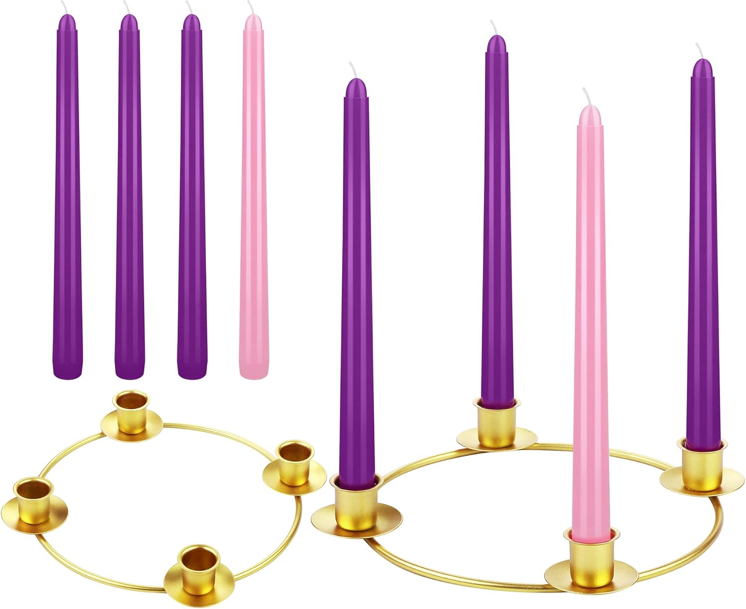 Fovths Christmas Advent Wreath Ring 10 Inch Advent Candle