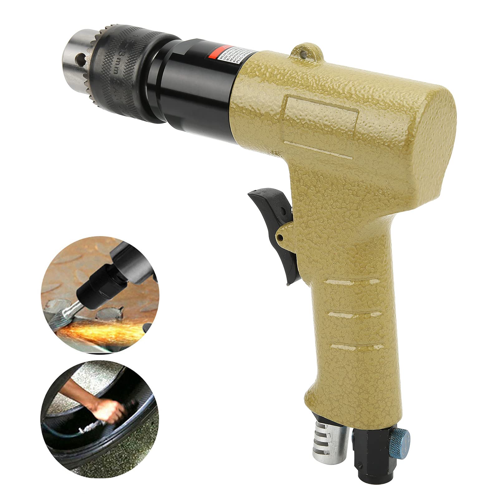 Chrees Tipo di Pistola per Trapano Pneumatico Reversibile Industriale per Un'efficiente Perforazione del Legno 1/2 13mm KP-554N
