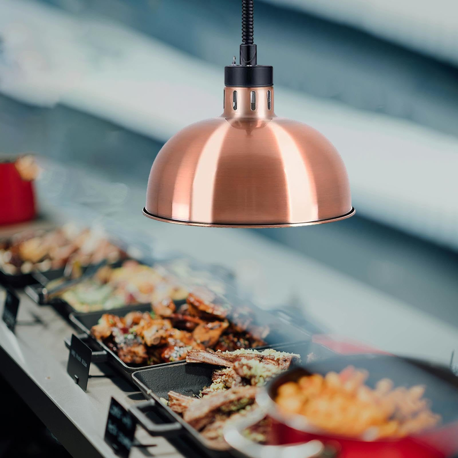 Lebensmittel Wärmelampe Verstellbar 60-180cm | Buffetlampe Ohne Glühbirne