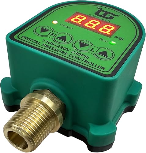 Miniatura 6 de GamaTech - Interruptor de presión de doble voltaje para bomba de agua y bomba de aire, controlador de presión ajustable digital, 110 V220 V, 0-230