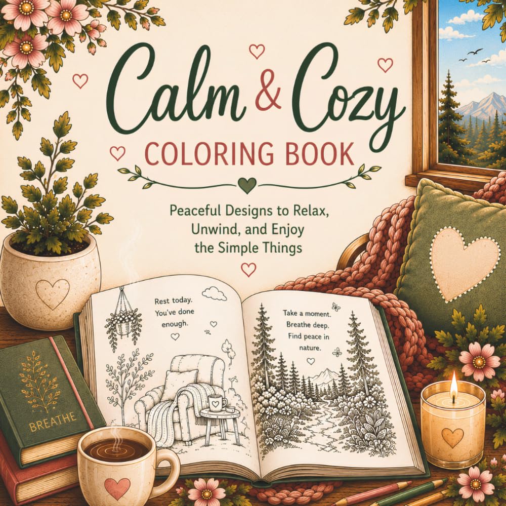 Calm & Cozy Coloring Book