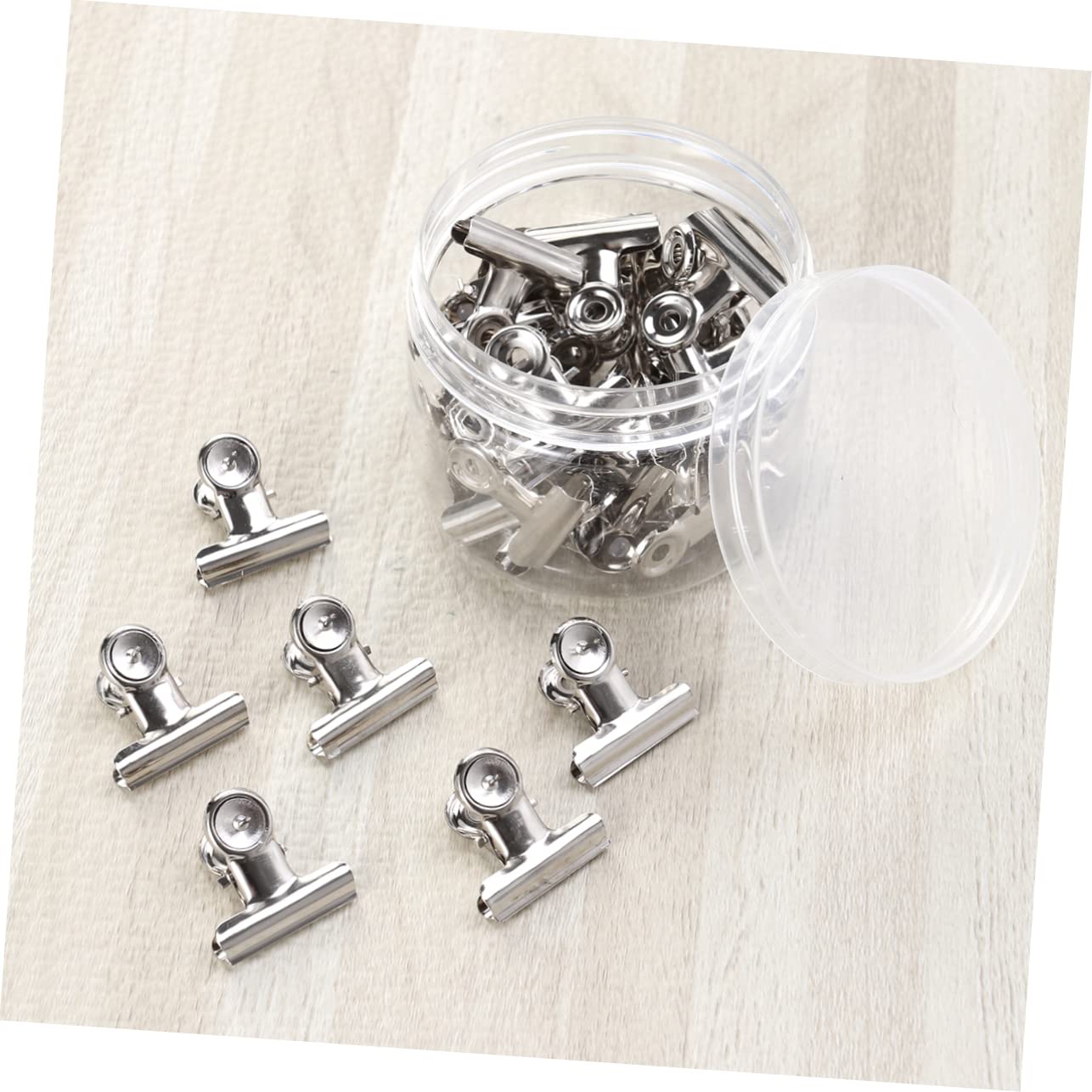 SHINEOFI 60 Piezas Clips De Carpetas Financieras Grandes Abrazaderas De Papel Rieles Clips De Carpeta De Imagen Clips Metálicos Para Papel Abrazaderas De Papel De Archivo Oro Rosa