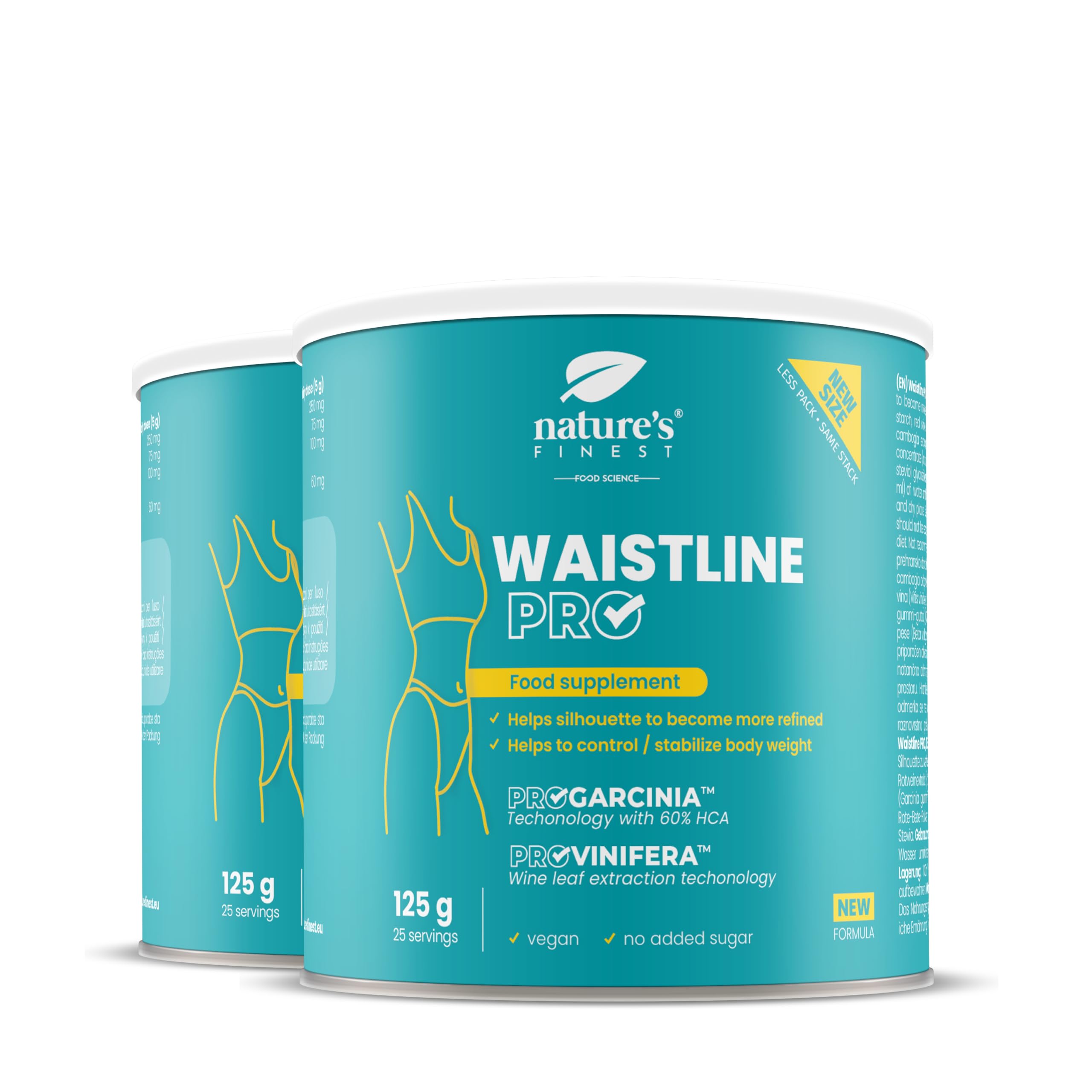 Nature's Finest Waistline PRO, Bebida en Polvo 250 g (Paquete de 2)