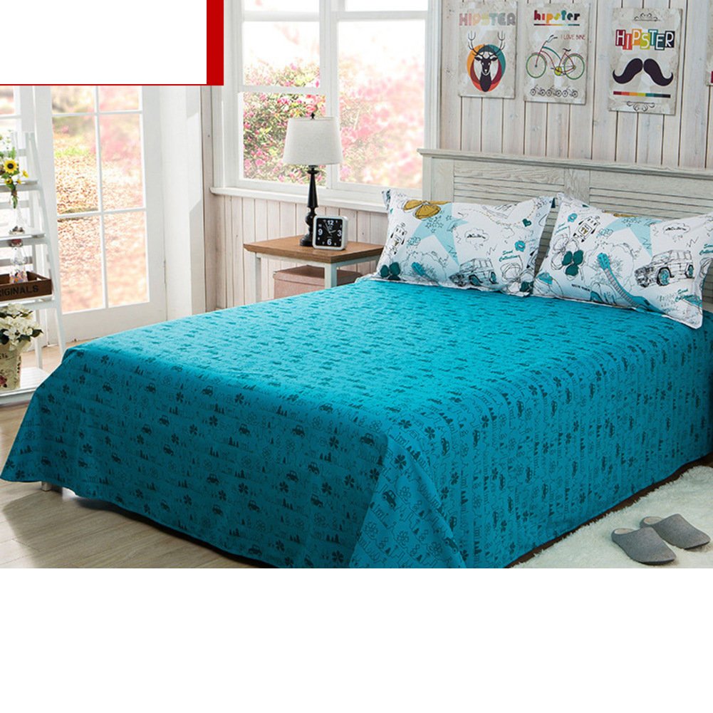 Drap en coton sergé épais respirant 230x230cm au toucher ultra doux