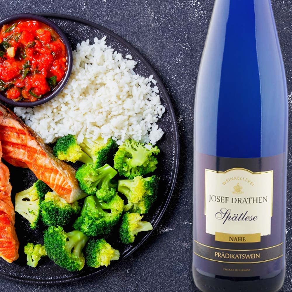 J.Drathen Spätlese QmP, süß, sortenreines Weinpaket + VINOX Winecards (6x0,75l)