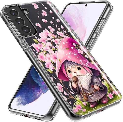 Miniatura 2 de MUNDAZE - for Samsung Galaxy Note 20 Ultra Cute Pink Cherry Blossom Gnome Spring Floral Flowers Case Slim Hybrid Shockproof Hard Shell Soft TPU