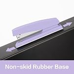 Deli Desktop Stapler, 20 Sheet Capacity, Includes 1000 Staples and Staple Remover (Purple)