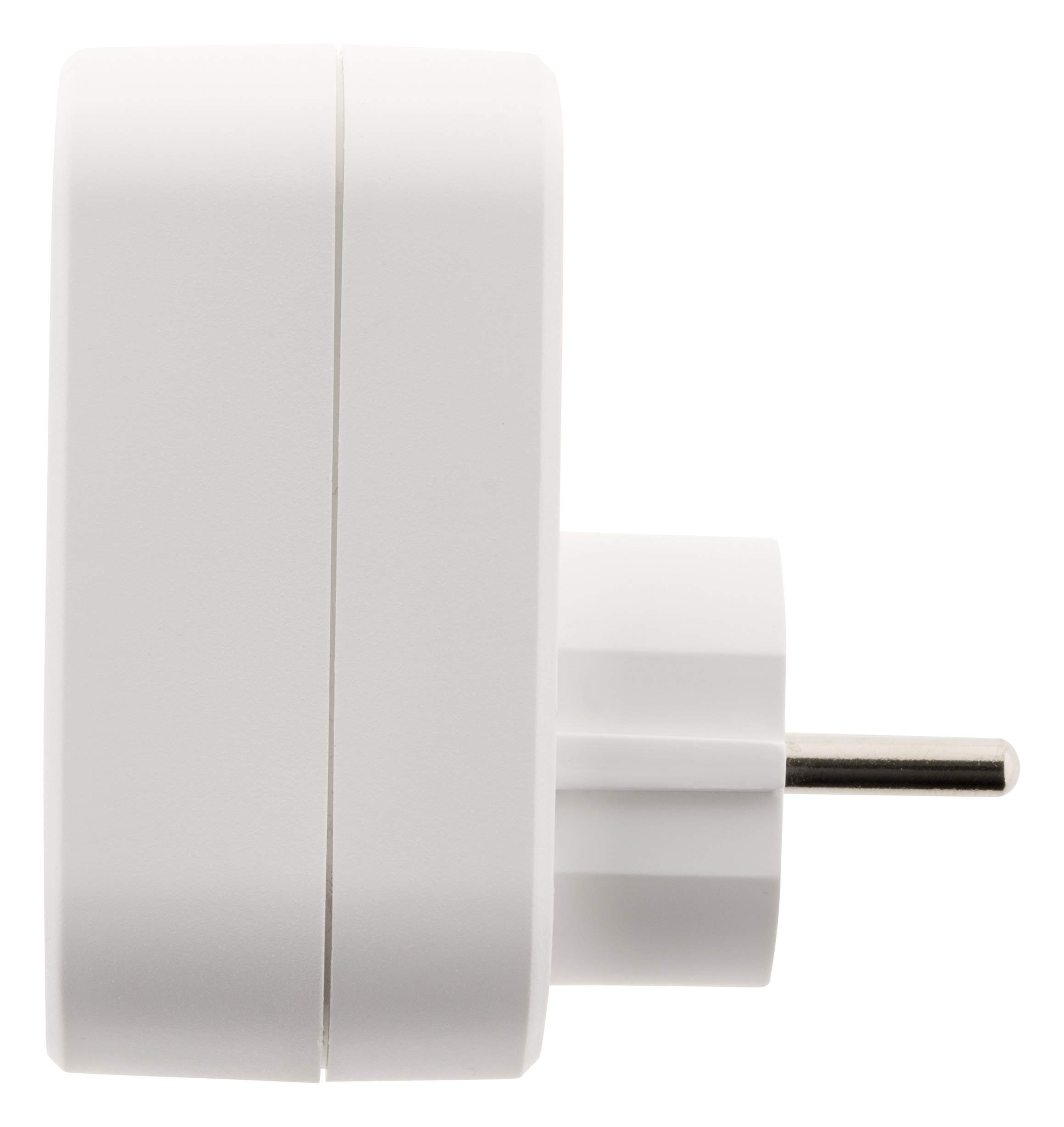 Artezo Steckdose Mit USB-Anschluss – 2P+E 16A, Weiß, 2,4A USB