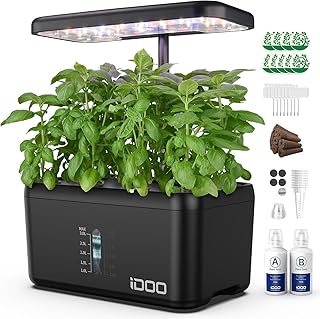 iDOO Hydroponics Growing System,Presents for Friends, Gift for Christmas, 8 Pods Smart Garden with LED Grow Light, Auto Ti…