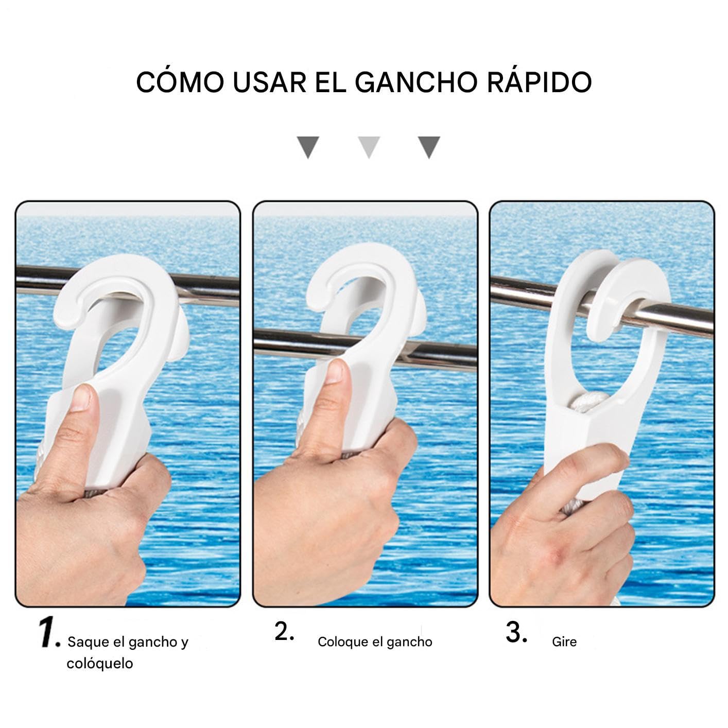 Sujetadores para Burbujas de Barco en Barandilla,Sujetadores De Para Embarcaciones - Conector Rápido Liberable para Muelles Kayaks Inflables Embarcaciones Actividades Acuáticas al Aire Libre