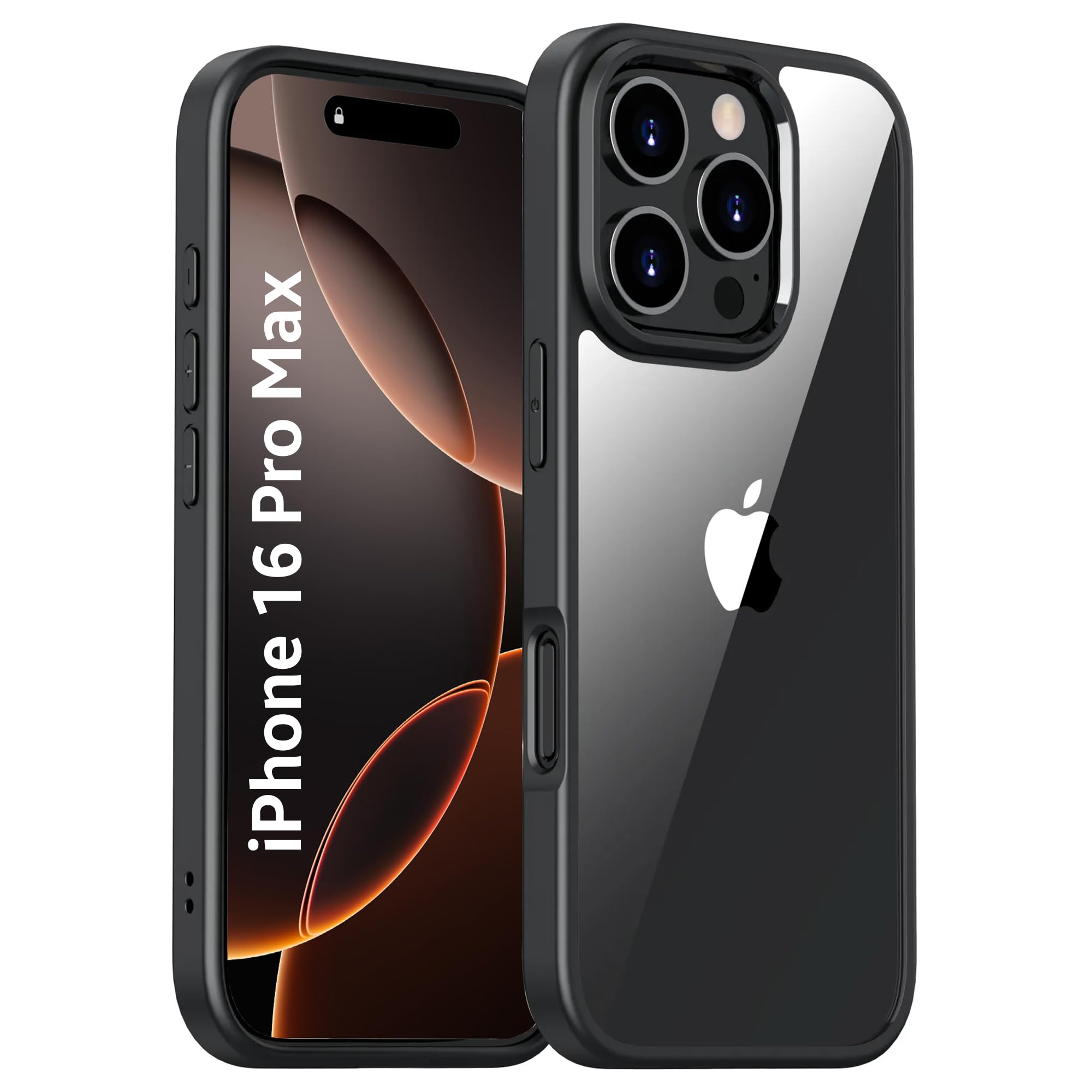 Czartech Native Back Cover for iPhone 16 Pro Max Clear case (TPU +