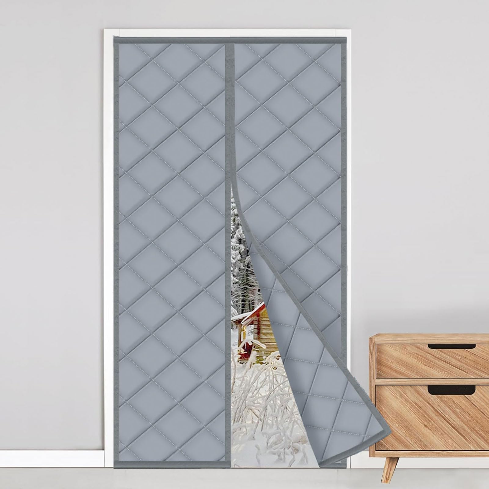 Heavy Du - Copertura magnetica termica per porta camper, 150 x 231 cm, a risparmio energetico, facile da installare, protezione dalle intemperie, chiusura automatica per Ultimate t