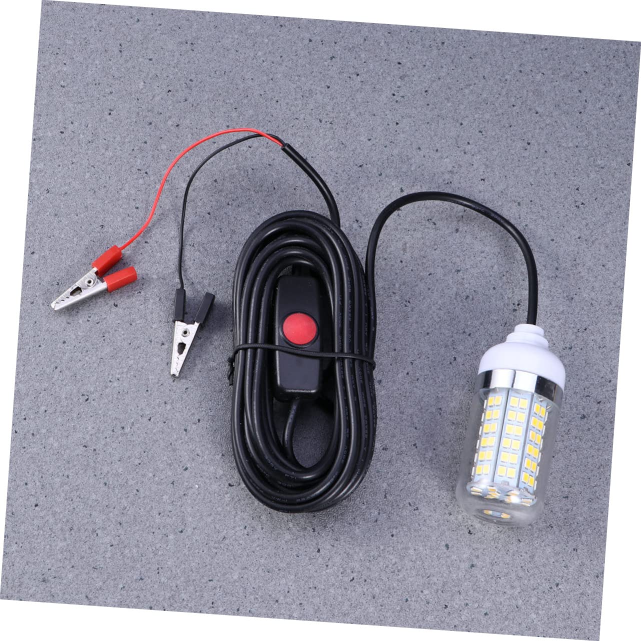 INOOMP 3Pcs 108 Pesca Luce Subacquea Lampada Pesca Esche Pesca Luce LED Ricerca Di Luci Luci Subacquee Zattera Pesca Bianco Luce Pesca Fish Finder Lampada