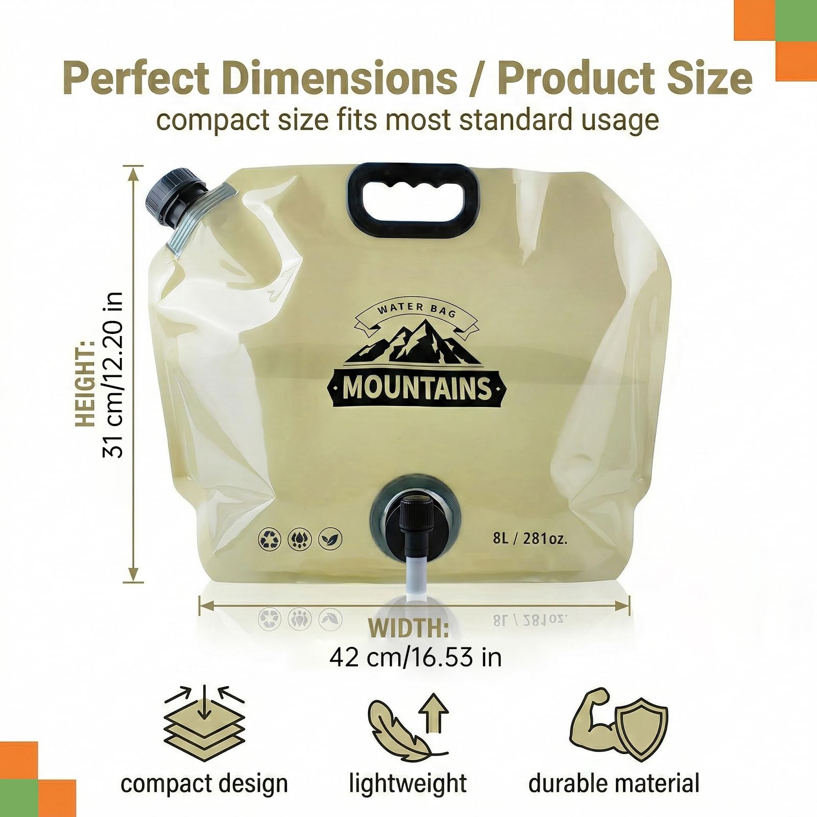 4 sztuki kanistrów na wodę, składany, składany kanister, pojemnik na wodę, worek na wodę, na kemping, wędrówki