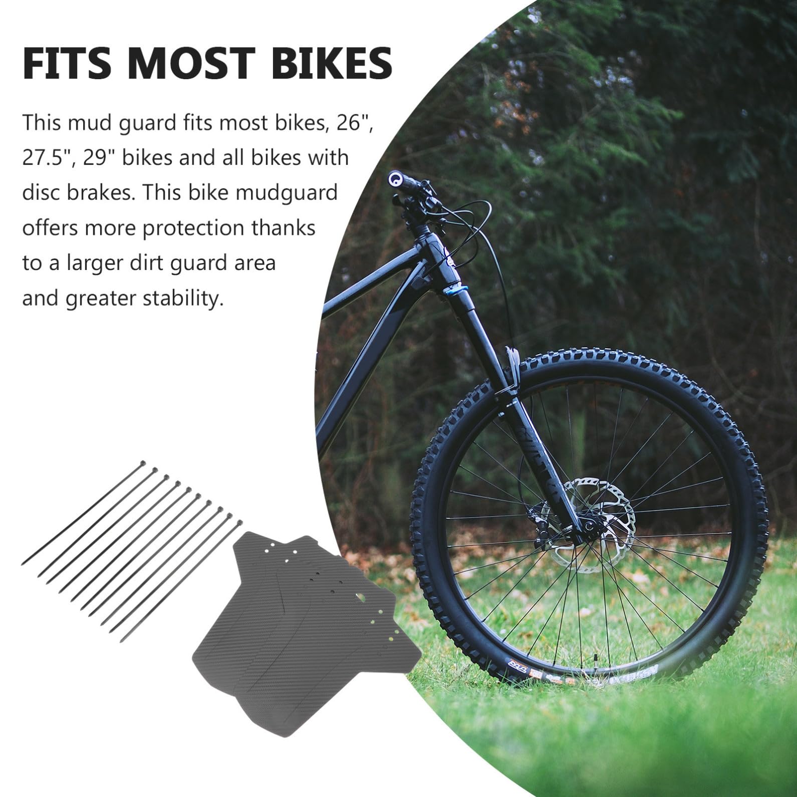 SUPVOX Guardabarros De Descenso para Bicicleta Protector De Neumáticos para Bicicleta De Montaña Impermeable Equipo De Lluvia para Bicicleta Equipo De Lluvia para Hombre