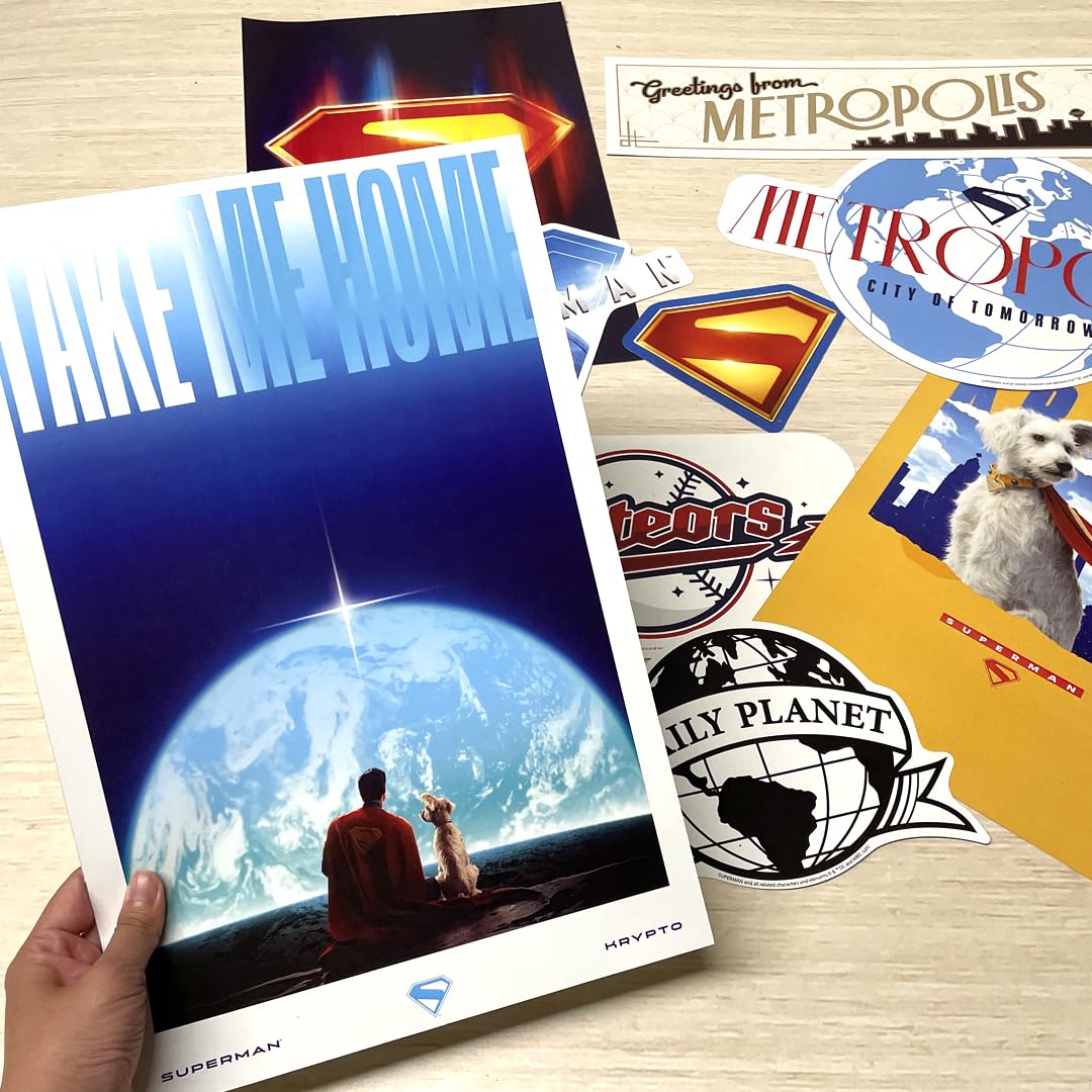 Star Cutouts RD009 Superman Room Decoration Pack Logo Pack Height 40cm