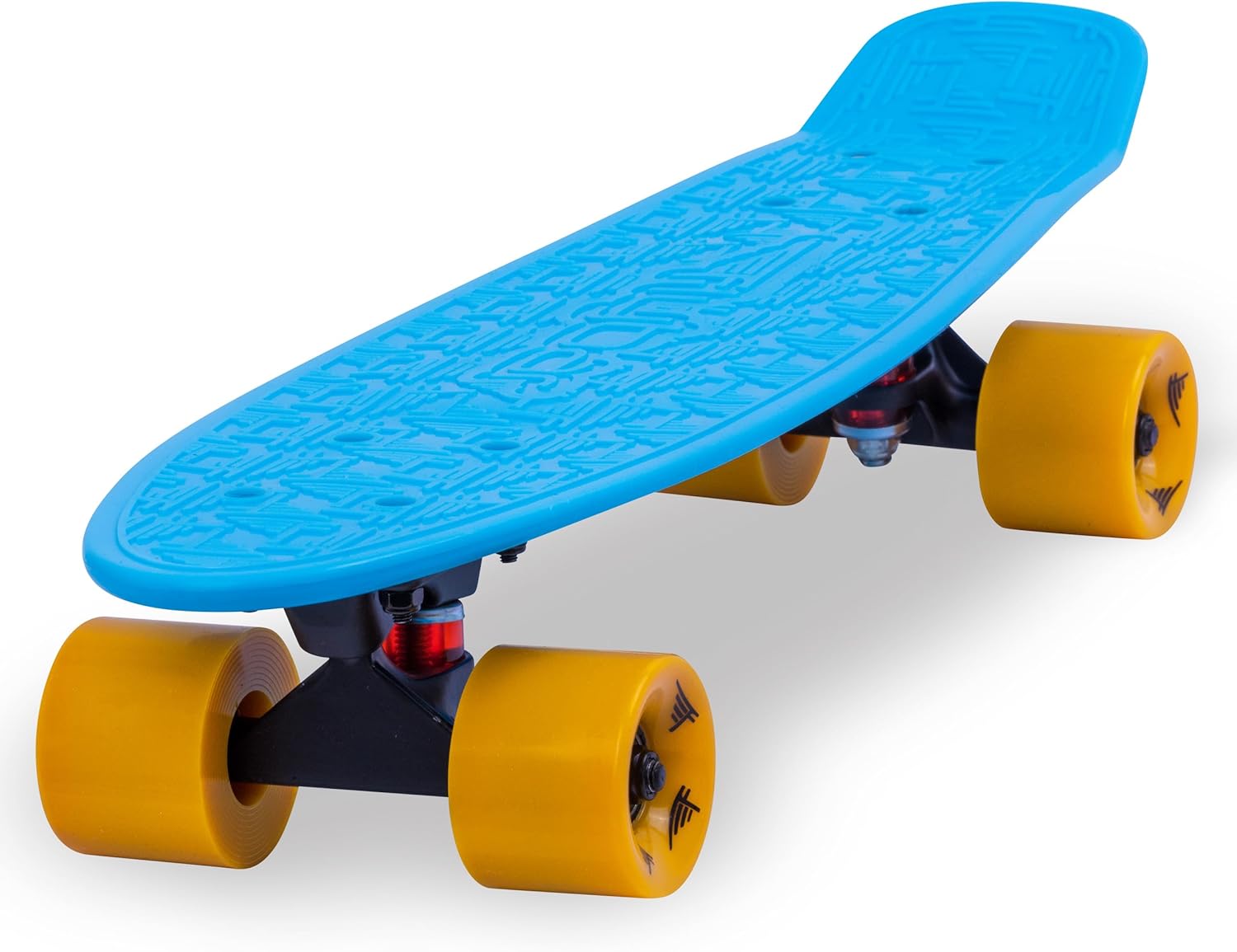 Flybar 22 Inch Kids Skateboard – Mini Cruiser Skateboards for Kids Ages 6-12, Outdoor Toys, Lightweight, Durable, Non-Slip Deck, ABEC-7 Bearings, Holds up to 175 lbs Blue Orange