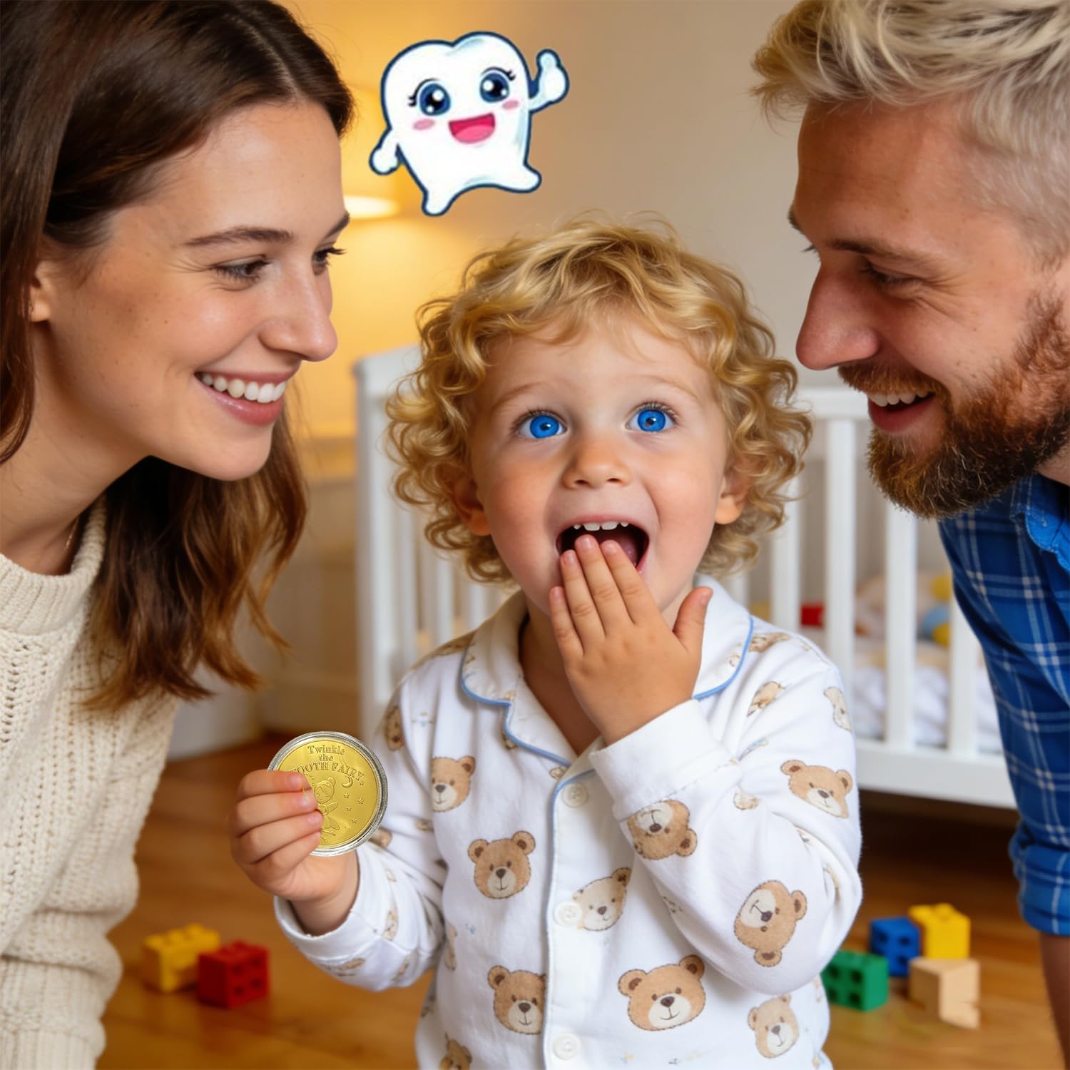 12 Piezas Monedas De Hadas De Dientes, Pérez Con Diferentes Estampados Moneda De Hada De Los Dientes, Tooth Fairy Coin, Hada De Los Dientes Monedas, Regalos Para Diente Perdido