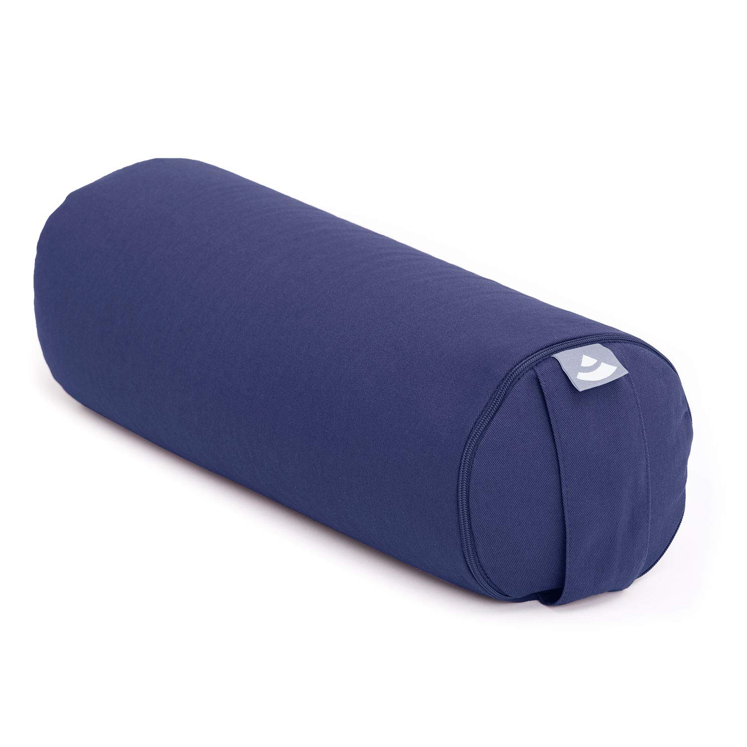 Bodhi Yoga Bolster | Eco-serie | Yogarol met kapok-vulling | wasbare overtrek van 100% biologisch katoen | yogakussen voor restoratieve yoga | 65 x 22 cm (bordeaux