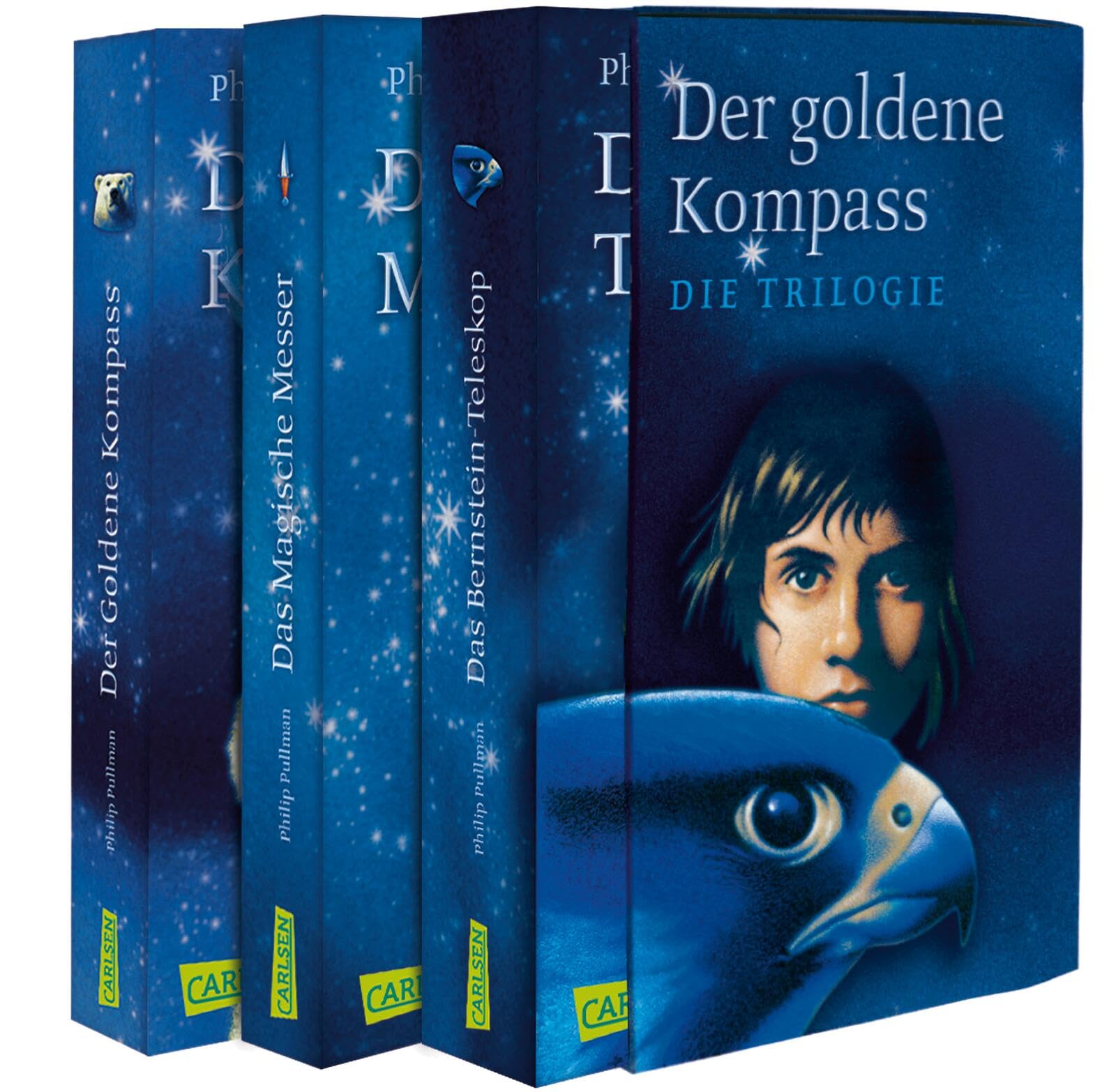 Der Goldene Kompass, Das Magische Messer, Das Bernstein-Teleskop: Alle 3 Bände im Taschenbuchschuber