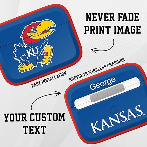 Vista 11 de AFFINITY BANDS Texas Longhorns HDX - Funda con nombre personalizado compatible con Apple AirPods Pro 1 y 2 (negro clásico)