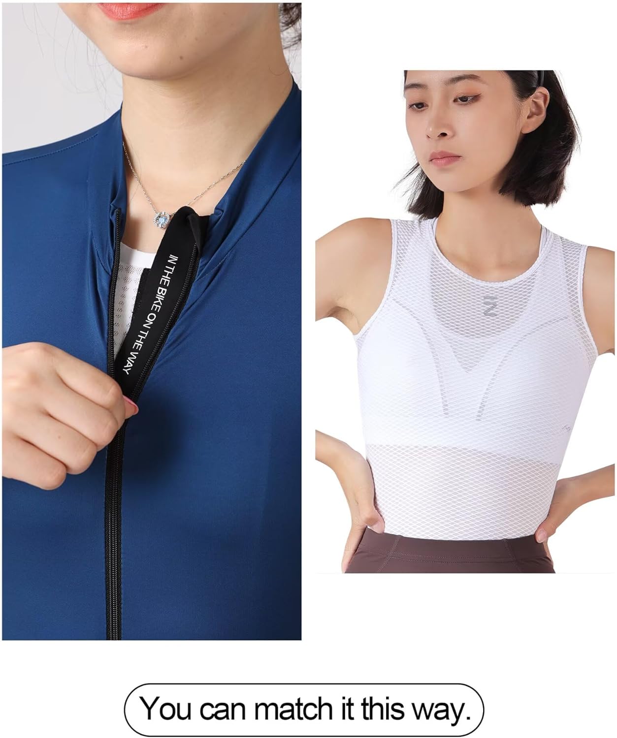 INBIKE Cycling Jersey Women Long Sleeves Bike Shirts with Pockets Quick Dry Bicycle Clothing for Road Biking Riding