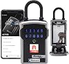 MASTER LOCK Portable Smart Connected Key Safe with Shackle, Bluetooth or Combination, Medium 183 x 83 x 59 mm, Outdoor, for Home Office Industries Vehicles