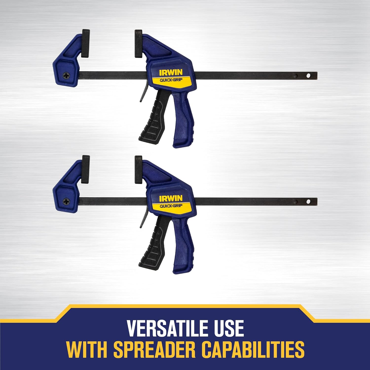 IRWIN QUICK-GRIP Clamps, 4 Piece Set with Bar Clamps, 4-1/4", Handi Clamps, 2" (IRHT83222)