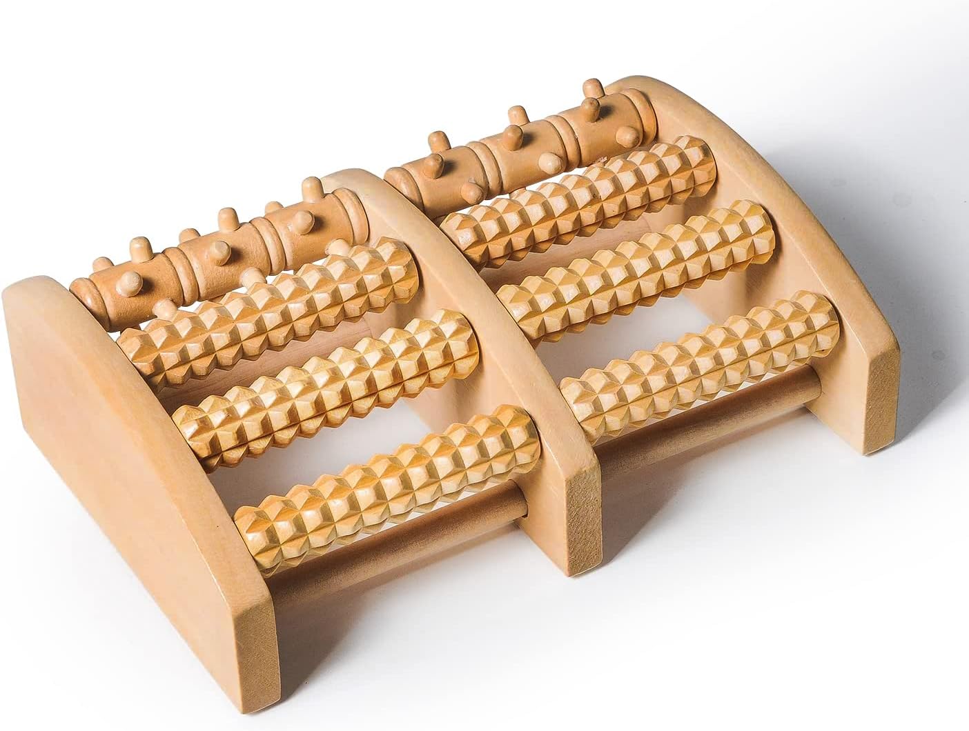 Foot Massager for Plantar Fasciitis Relief - Foot Roller for Foot Pain, Neuropathy, Heel Spur Pain, Stress Relief, Reflexology Tool - Wooden