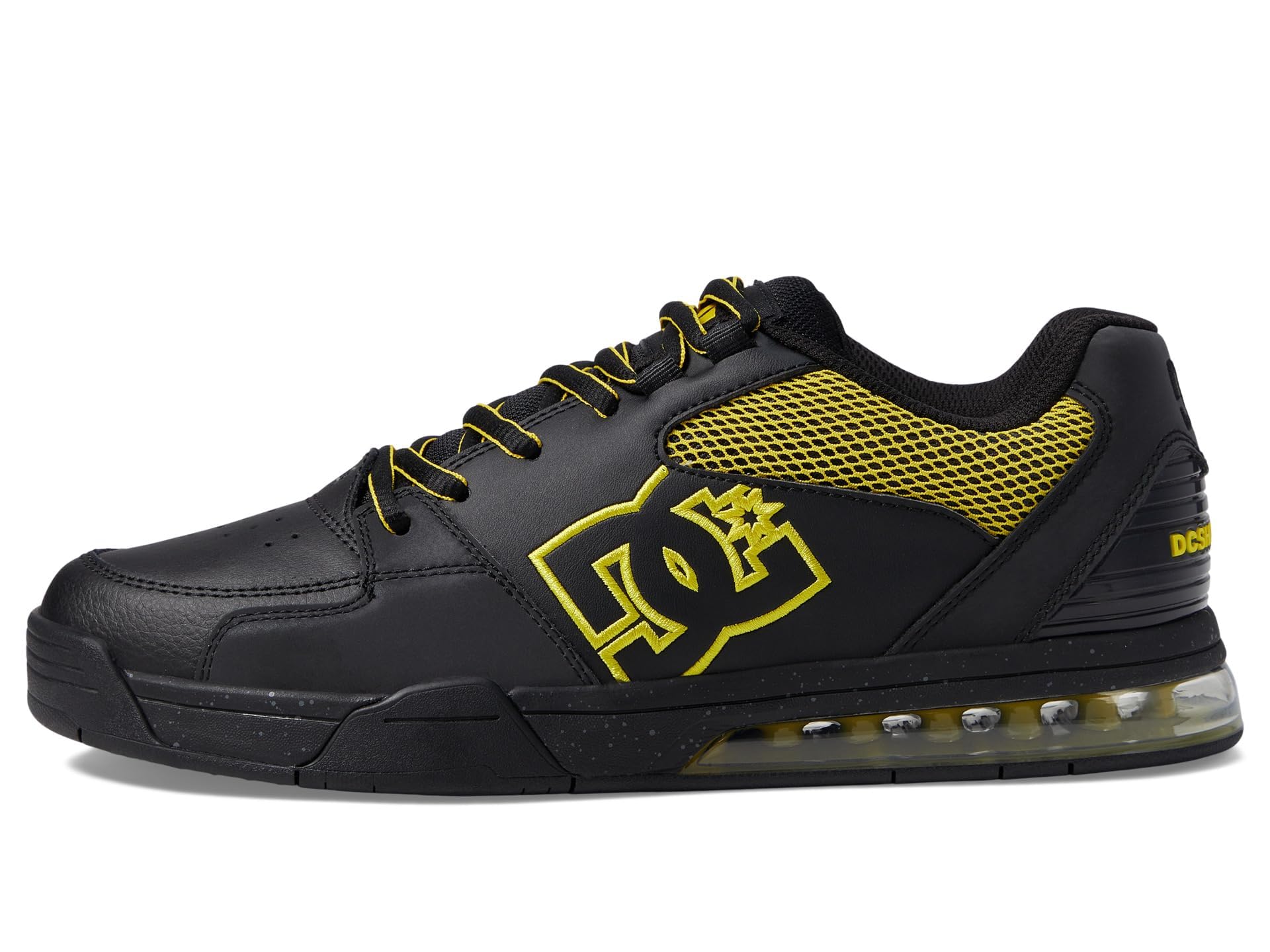 DC Zapatillas de Skate versátiles Le Low para Hombre, Zapatos, Negro/Amarillo, 44.5 EU